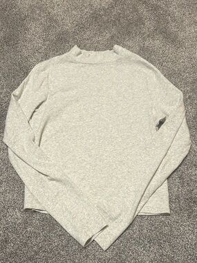 Levi's Heather Gray Long Sleeve Mock Neck Top